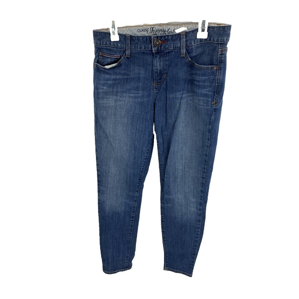 Tommy Hilfiger Womens Skinny Ankle Jeans Medium Wash Stretch Size 10